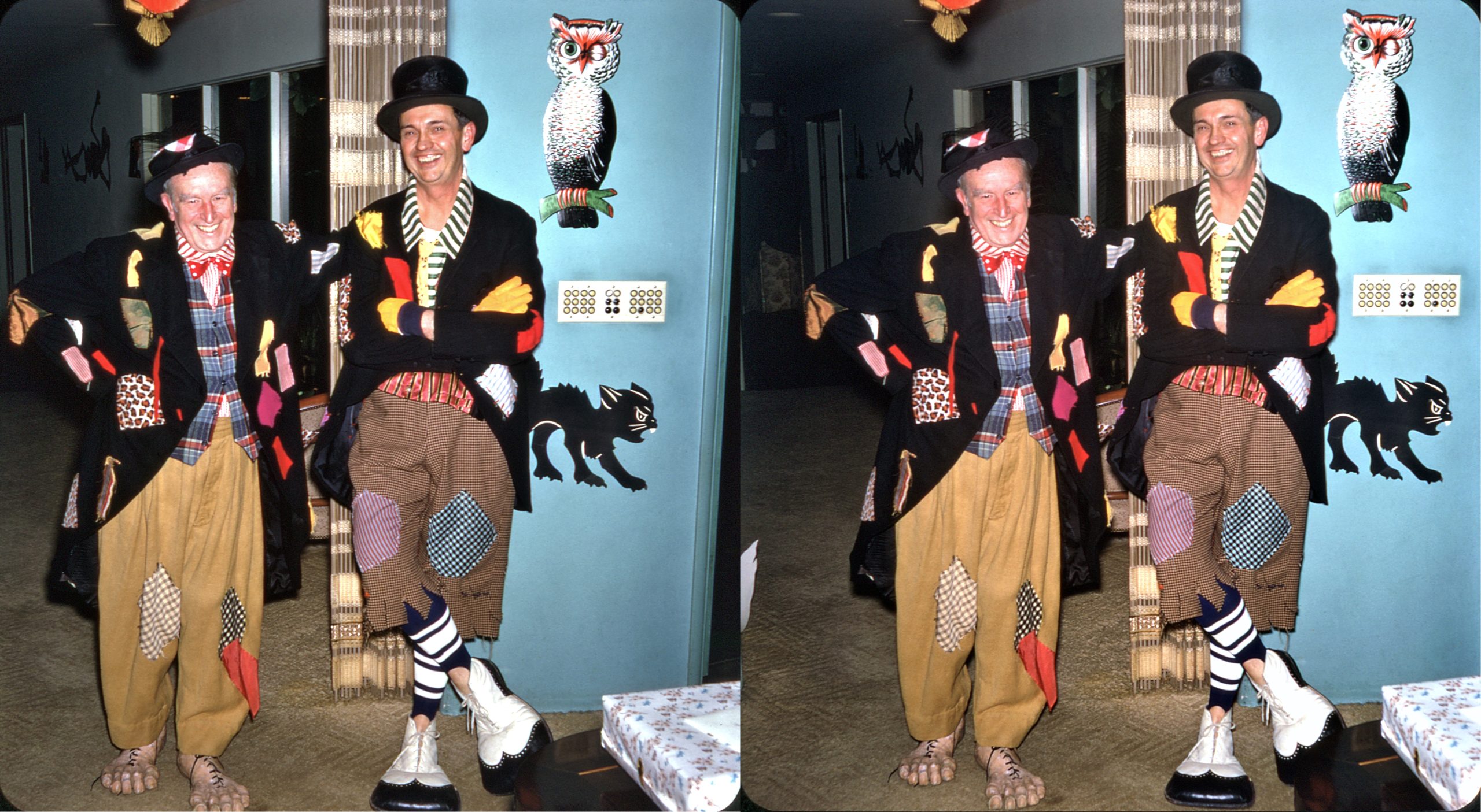 Harold Lloyd and Richard Simonton, Sr. Halloween 1970